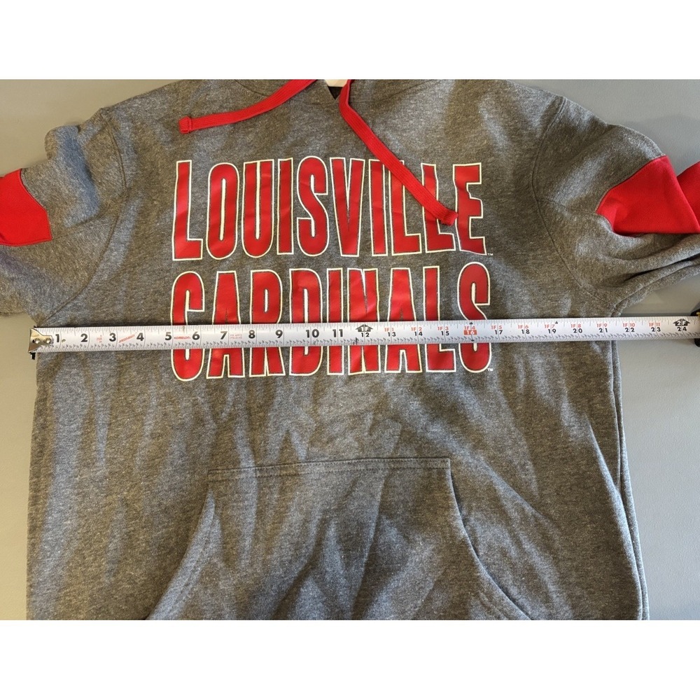 University Of Louisville Cardinals Captivating Hooded Sweatshirt Sz M *READ* - Picture 4 of 7